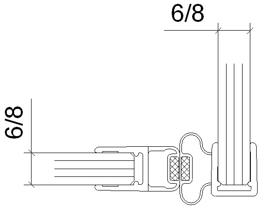 Magnetdichtung 90°